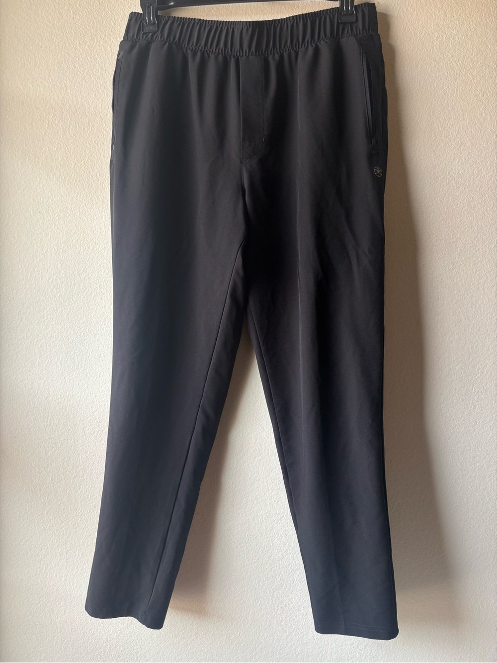 Gaiam Black Elastic-Waist Performance Pants